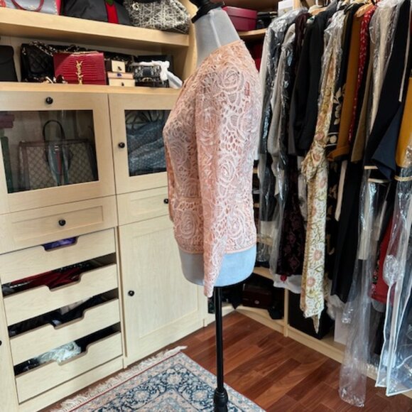 Escada Pink Small Lace Pattern Jacket - Picture 3 of 7